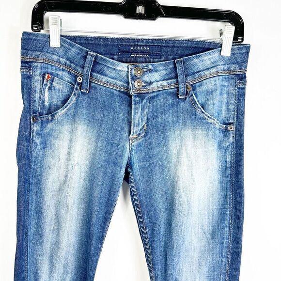 HUDSON JEANS SKINNY BLUE DENIM SIZE 26 COLLIN FLAP POCKET WOMEN'S PANTS W422DHA - Picture 3 of 11